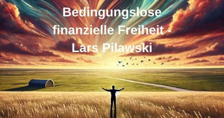 Eine alternative Darstellung von bedingungslose finanzielle Freiheit: Eine Person steht am Rand einer Klippe und blickt über einen endlosen Ozean, mit erhobenen Armen und Vögeln, die frei am Himmel fliegen.