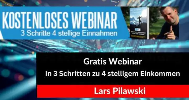 3 Schritten zu 4-stelligen Einnahmen, gratis Webinar